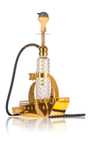 VG France Warship Hookah with LED Light - Gold - Image 3