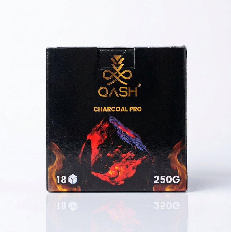QASH - Premium Coconut Shell Coal / 250gm × 18pc