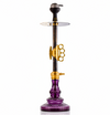 Knuckler Hookah - Golden Stem / Emerald purple Base with Grey bag - Image 2