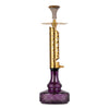 COCOYAYA Crucio Hookah (Ferro Series) - Gold Stem / Purple Base - Image 2