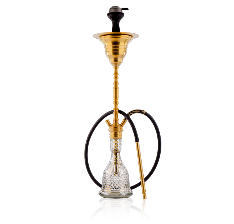 COCOYAYA Gamaliya Hani Hookah - Golden Stem / Grey Base