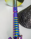 Sultan Hookah with 2 Bags - Black Base / Rainbow Stem - Image 6