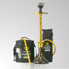 Sultan Hookah with Bags - Grey Base / Golden Stem - Image 1