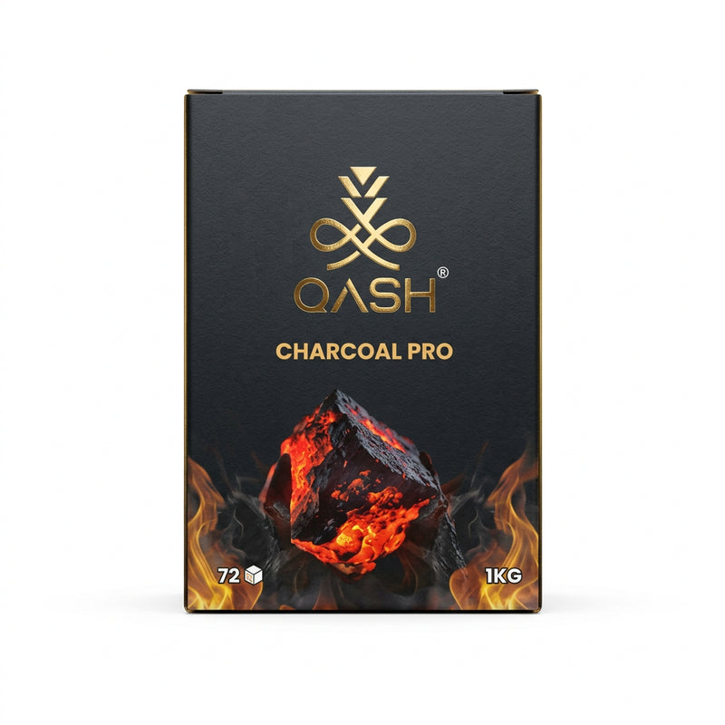 QASH - Premium Coconut Shell  Coal / 1KG × 72Pc