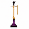 COCOYAYA King Series 2.0 Gem Hookah with Black Bag - Gold Stem / Ocean Green Base Or Radiam Purple - Image 2