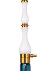 COCOYAYA Ghazi Hookah - Golden Stem / Blue Base - Image 3
