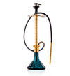 COCOYAYA King Series 2.0 Gem Hookah with Black Bag - Gold Stem / Ocean Green Base Or Radiam Purple - Image 3