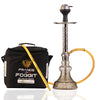 Alexander Hookah with Bag - Transparent Base / Silver Stem - Image 1