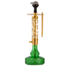 COCOYAYA Almavi Hookah (Ferro Series) - Gold Stem / Dark Green Base - Image 2