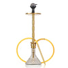Sultan Hookah with Bags - Transparent Base / Golden Stem - Image 5