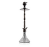 Sultan Orchan Hookah with 2 Bags - Gun Metal / Transparent Base - Image 2