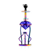 Gemstone Hookah - Rainbow Stem (Blue Base) - Image 2