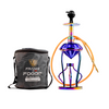 Gemstone Hookah - Rainbow Stem (Blue Base) - Image 1