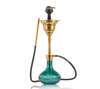 COCOYAYA Yara Hookah with Bag - Gold Stem / Emerald Green Base - Image 4