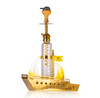 VG France Warship Hookah with LED Light - Gold - Image 2
