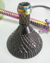 Sultan Hookah with 2 Bags - Black Base / Rainbow Stem - Image 5