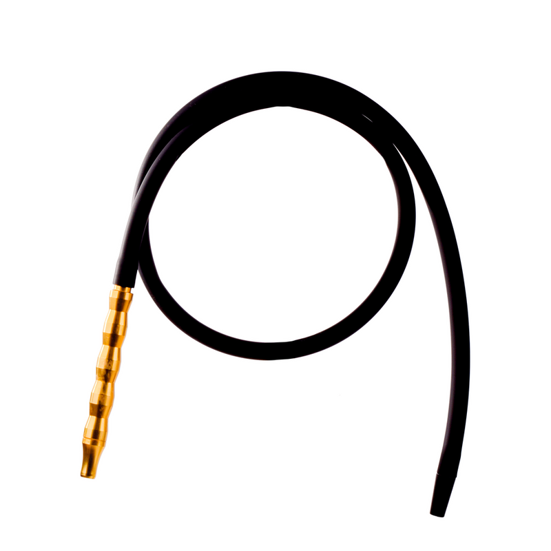 VG Small Handle Silicone Pipe - Gold Handle / Black Pipe