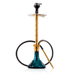 COCOYAYA King Series 2.0 Gem Hookah with Black Bag - Gold Stem / Ocean Green Base Or Radiam Purple - Image 4