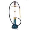 COCOYAYA Ghazi Hookah - Golden Stem / Blue Base - Image 1
