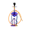 Gemstone Hookah - Rainbow Stem (Blue Base) - Image 3