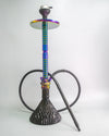 Sultan Hookah with 2 Bags - Black Base / Rainbow Stem - Image 2